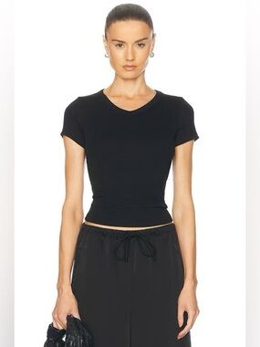 Flore Flore - JILL BABY TEE XS - Black - BNWT